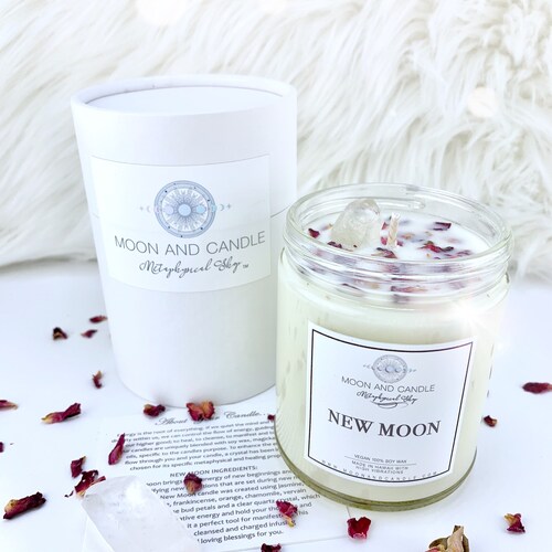 New Moon Ritual Candle Etsy