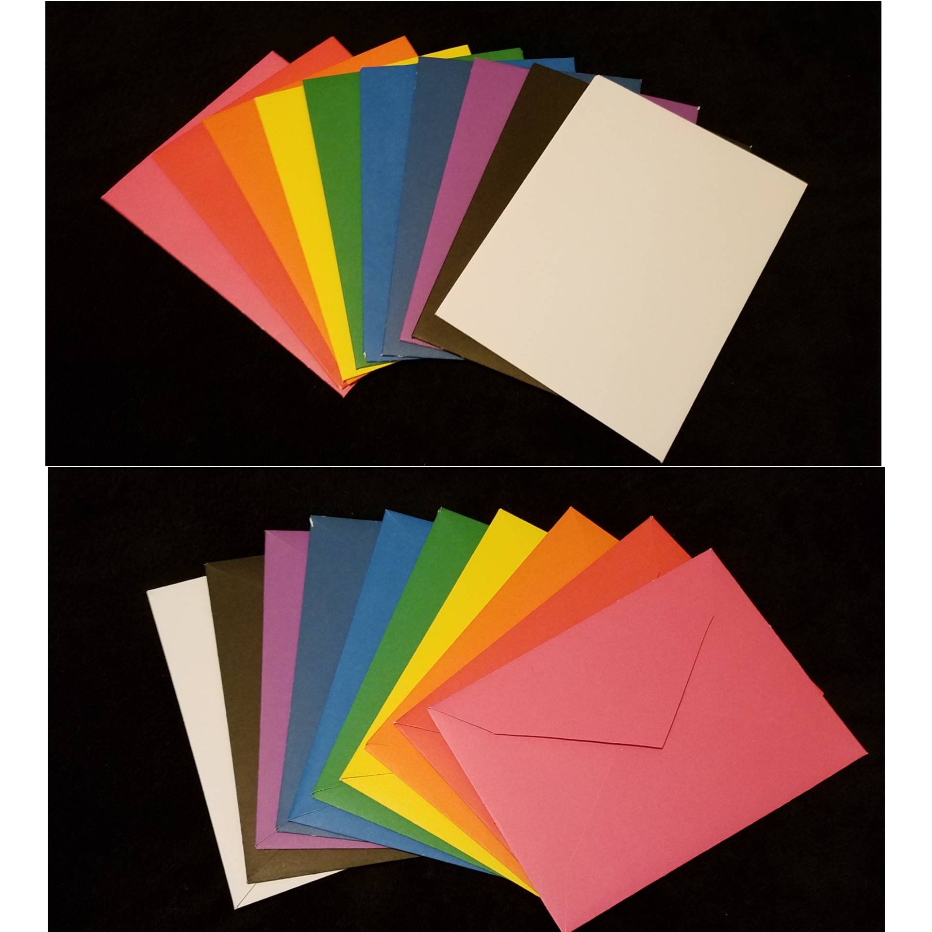 Large Rainbow Envelopes 10pc Etsy