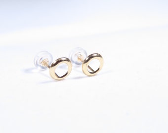 14K Yellow Gold loop Earrings