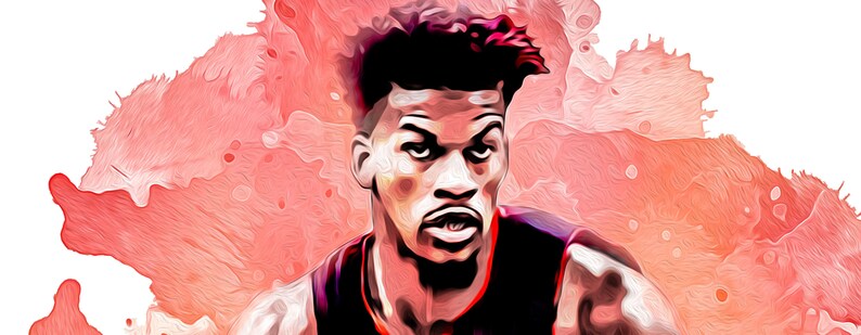 Jimmy Butler Watercolor Print Poster Digital Download Gift - Etsy