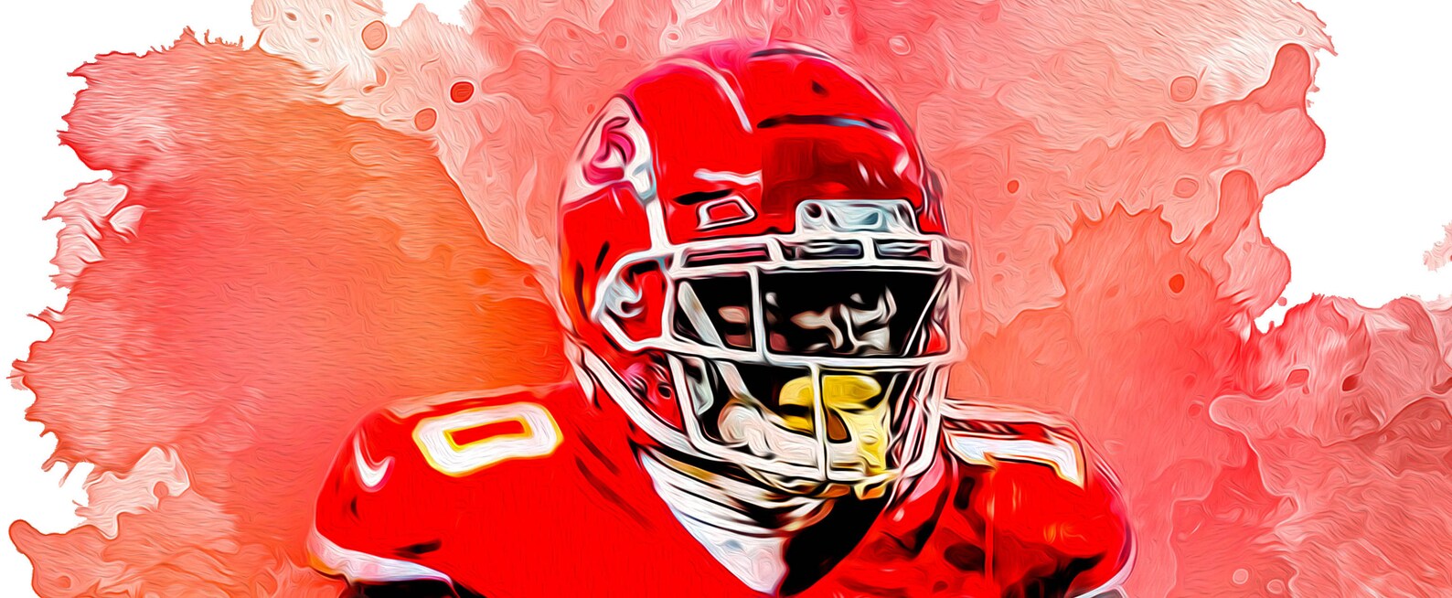 Tyreek Hill Watercolor Print Poster Digital Download Gift Etsy