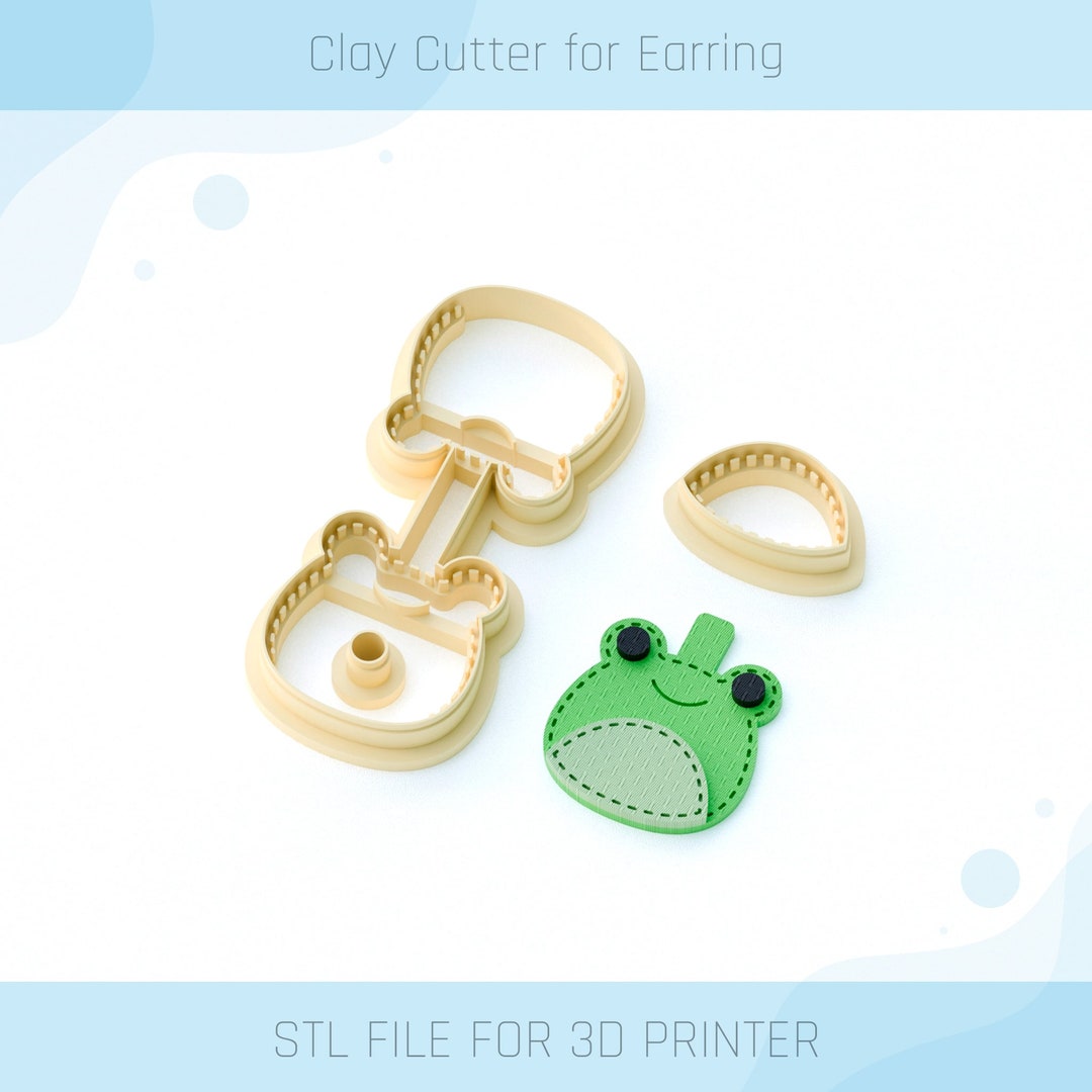Frog Leather Keychain Clay Cutter, Stitch Keychain Cutters, 3 Sizes ...