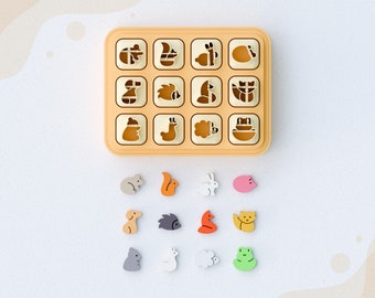 Mini Animal Clay Cutters: Stud Size, Spring Theme (Digital STL File)