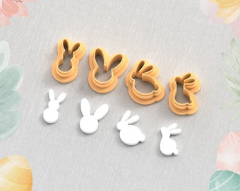 バニーマイクロクレイカッター、イースターバニーポリマークレイ