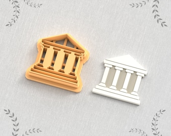 ギリシャ建築粘土カッター、古代ギリシャポリマー粘土カッター、5 サイズ、STL イヤリング、デジタル STL ファイル