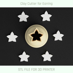 Narcissus Micro Clay Cutter, Mini Ton Werkzeuge, 3D Drucker Datei, Digitaler Download