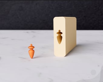 Pendientes con forma de rodillo de cuentas: 4 tamaños, archivo STL para impresora 3D (descarga digital)