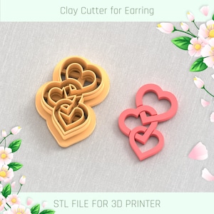 STL file BROKEN HEART CLAY CUTTER SET 💜・3D printing model to download・Cults