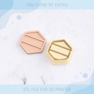 Shelves C Clay Cutter, Bookshelf Clay Cutter, 4 Sizes, STL Earring, Digital STL File