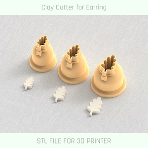 Mini Clay Cutter 3 Sizes | Polymer Clay Cutters | Micro Cutters | Earring Making | Digital File