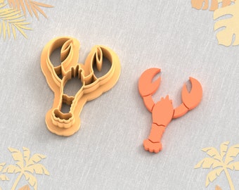 Lobster Clay Cutter: Summer Earring STL File (6 Sizes) (Digital Download)