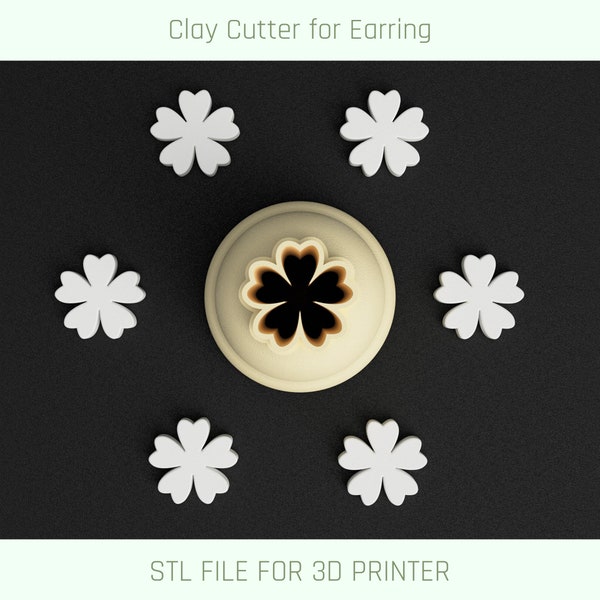 Lilac Micro Clay Cutter, Mini Clay Tools, 3D Printer File, Digital Download