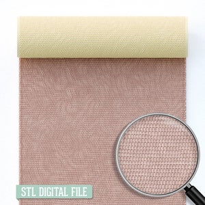 Fabric Texture Roller: Pottery, Clay, Sculpting (Digital STL File)