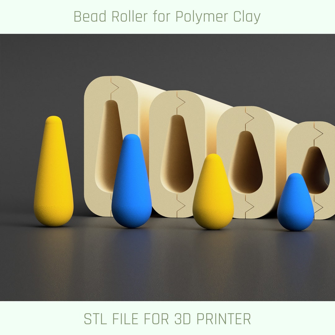 3D file Polymer Clay Round Shape Bead Roller, 6-8-10-12mm, Custom Bead  Roller, Bead Making Tool 💍・3D printer design to download・Cults