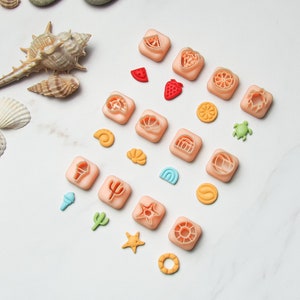 MINI Summer Clay Cutters | Stud Size Clay Cutter | Summer Stud Clay Cutter | Polymer Clay Earring Cutters