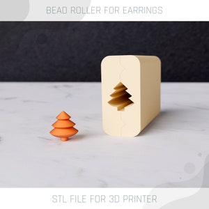 Julgranspärlrulle: 4 storlekar, 3D-skrivare STL-fil (digital nedladdning)