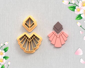 Macrame Earring A Clay Cutter, Earring Clay Cutter, 5 Sizes, STL Earring, Digital STL File