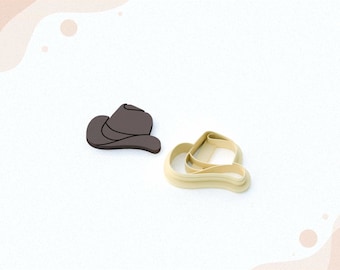 Cowboy Hat Clay Cutter, Polymer Clay Cutter, 3D Printer STL, 5 Sizes, Digital STL File