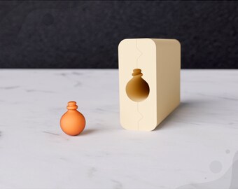 Rodillo de cuentas Flask C: 4 tamaños, herramienta para arcilla polimérica (archivo de impresora 3D)