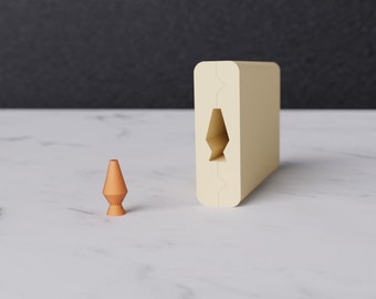 Lámpara de lava con rodillo de cuentas: Archivo STL para impresora 3D, 4 tamaños (Descarga digital)