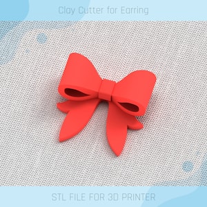 Ribbon Clay Cutter: Earring Tool, 5 Sizes (Digital STL File)