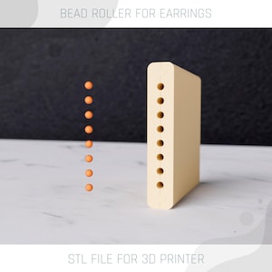 Little Round Shape, Custom Bead Roller, Bead Making Tool, 3D Printer File, Digital Download