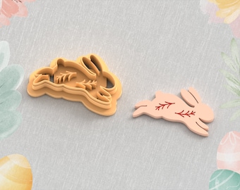 Bunny Clay Cutter for Earrings: Easter Rabbit STL File (Digital Download)
