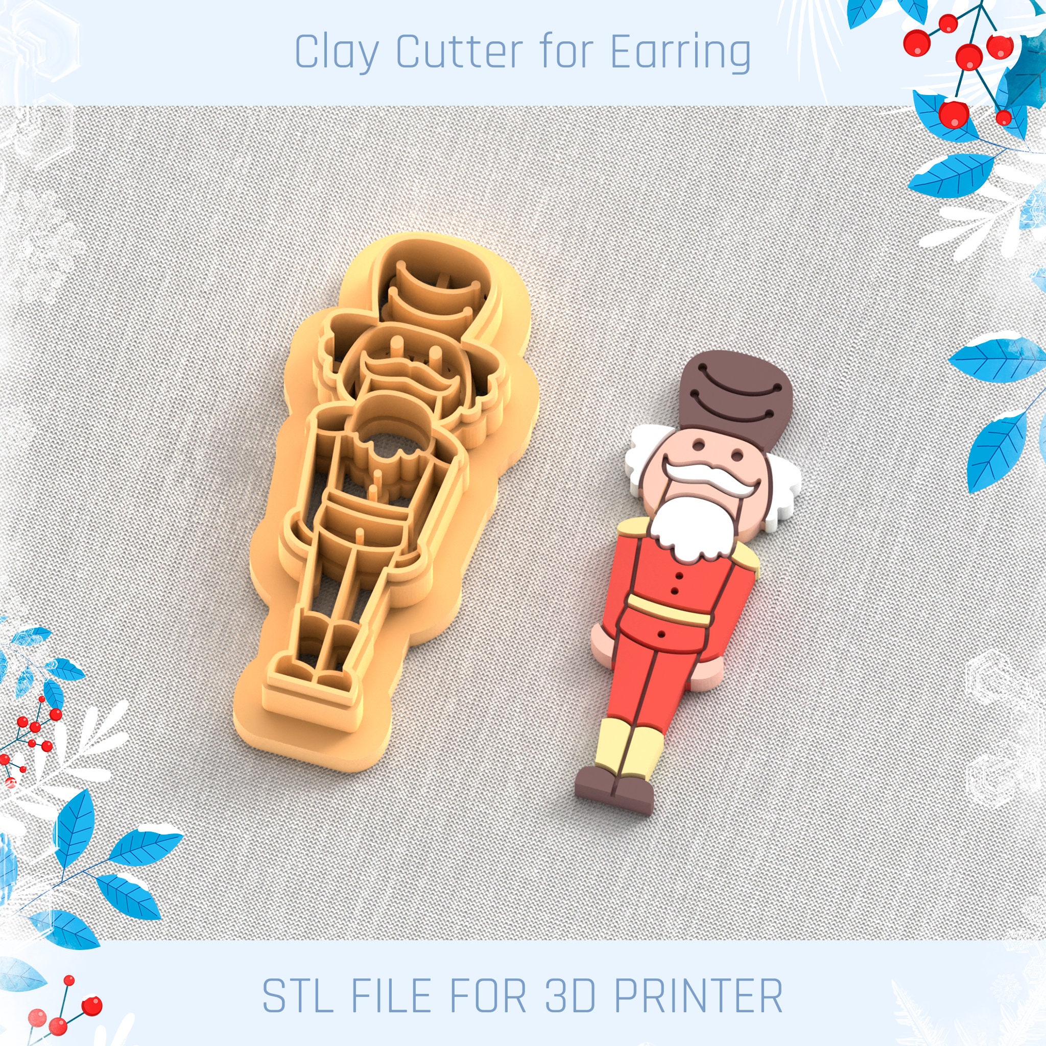 3D file CHRISTMAS SWEATER CLAY CUTTER, CHRISTMAS POLYMER CLAY