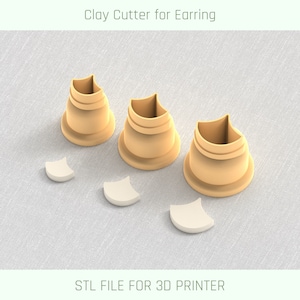 Mini Clay Cutter 3 Sizes | Polymer Clay Cutters | Micro Cutters | Earring Making | Digital File