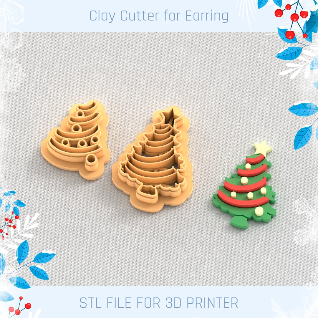 Toy Tree Cutter Christmas Tree With Toys Clay Cutter, Winter Earring Cutters, Christmas ...