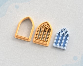 Gothic Frame Clay Cutter: Earring Polymer Clay Mold (STL Digital File)