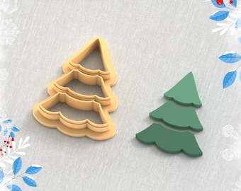 Christmas Tree Clay Cutter STL File: Earring Making, 5 Sizes (Digital Download)