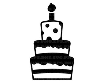Download Birthday Cake Svg Etsy
