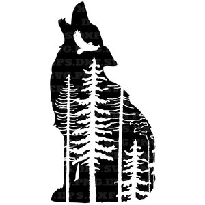 Wolf Svg, Hunting Svg, Png and Svg, Png Files, Instant Download, Vector ...