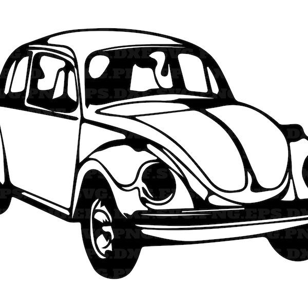 old car, car svg, png and svg, png files, instant download, vector files