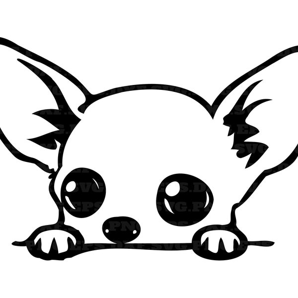 Chihuahua, peeking dogs svg, png cut files, dog svg, png and svg, png files, instant download, digital clipart