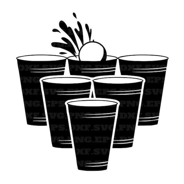 Champion, Beer Pong SVG, College Merch, Bier Zitate, svg geschnitten Datei, svg Dateien, png, png Dateien, schwarz svg, svg für Schablone