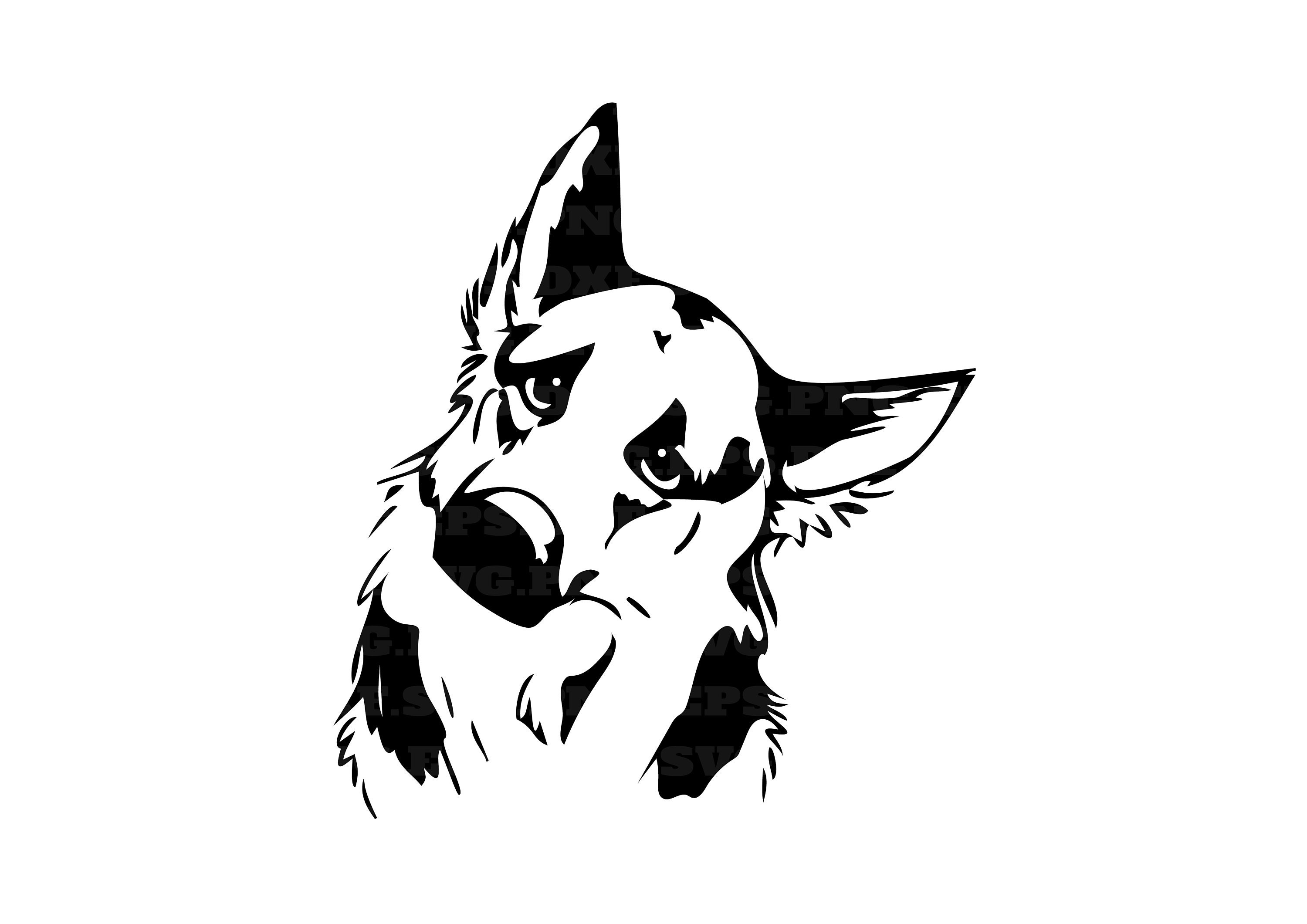 German Shepherd dog svg png and svg png files instant | Etsy