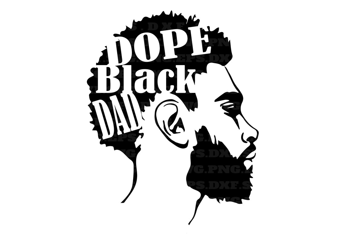 Download Dope black dad afro svg Melanin Svg png and svg png files ...