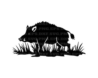 boar svg, hunting svg, png and svg, png files, instant download, vector files, hunting svg, mountain svg