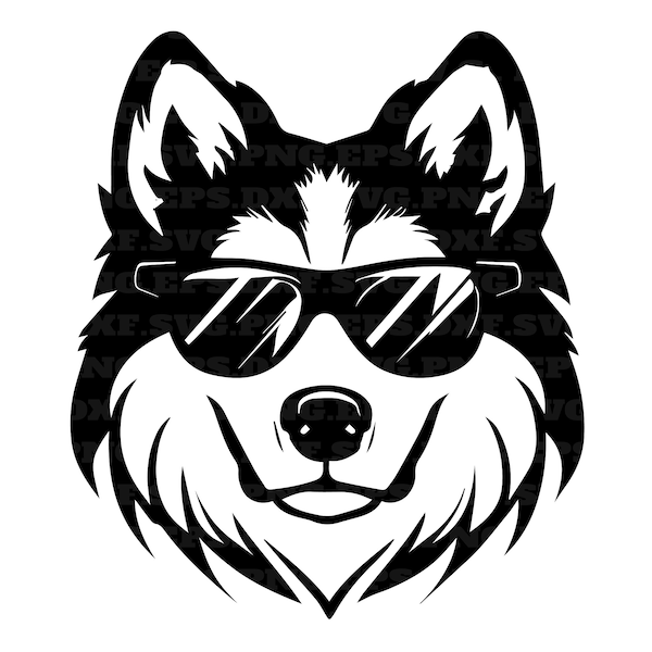 husky dog, peeking dogs svg, png cut files, dog svg, png and svg, png files, instant download, digital clipart, animal with glasses