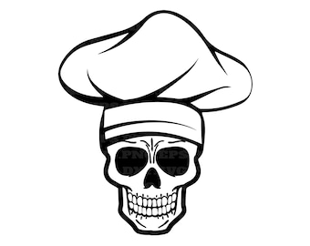 kitchen svg, chef svg, cook svg, skull clipart, human skull, skull art, svg designs, skull svg, Dxf, Png, skull decor, svg files