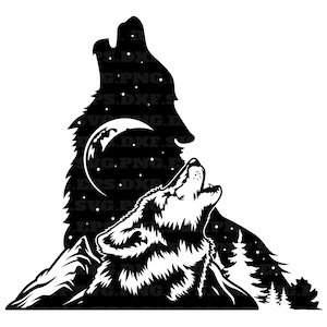 Wolf Svg, Hunting Svg, Png and Svg, Png Files, Instant Download, Vector ...