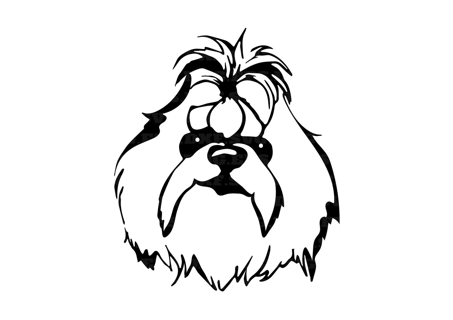 Shih Tzu dog svg png and svg png files instant download | Etsy