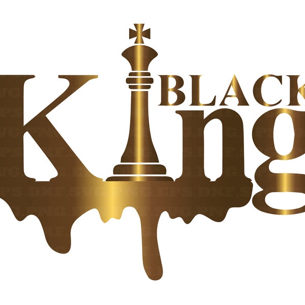 black king svg, afro svg, Melanin Svg, png et svg, fichiers png, téléchargement instantané, fichiers vectoriels, or, histoire noire svg