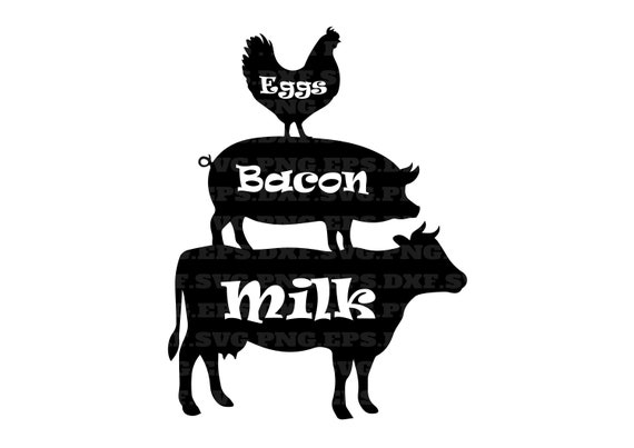 Download Farm animals svg farm svg stacked animals chicken svg cow | Etsy