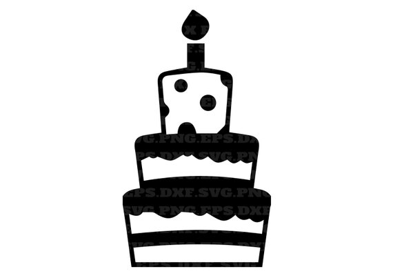 Download Birthday Cake Svg Cake Svg Cake Clipart Party Decorations Etsy