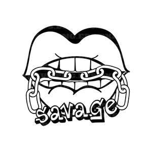 Bite Lips, Gold Chain, Savage Svg, Lips Svg, Clip Art, Sexual, Lips Sublimation, Png and Svg ...