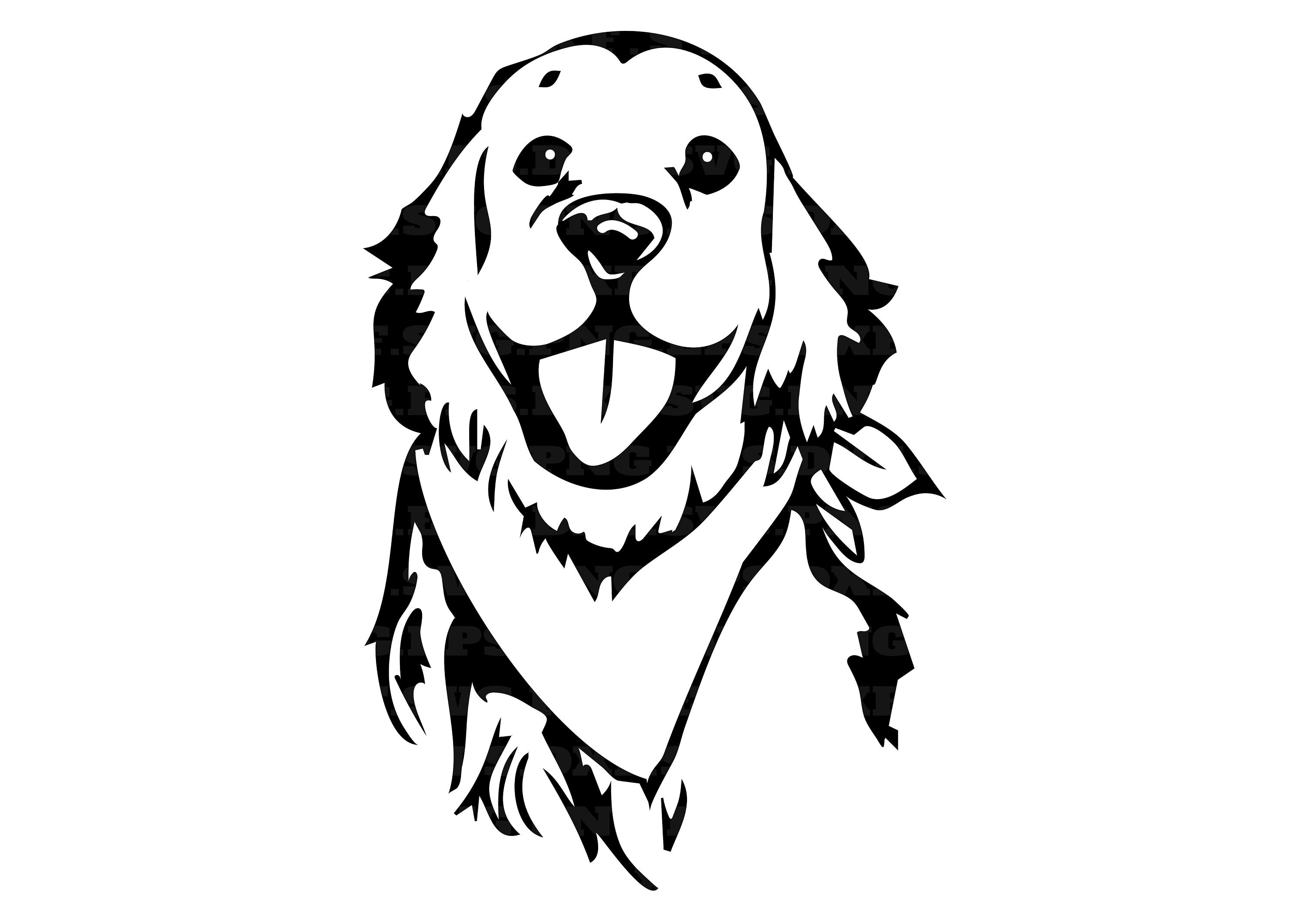 Golden Retriever Dog Svg Png and Svg Png Files Instant | Etsy