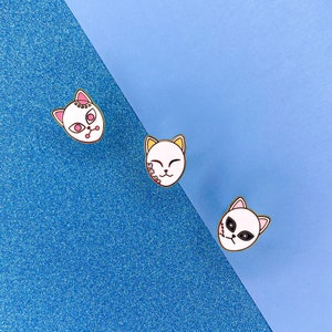 Fox Masks - 3pc Mini Gold Plated Hard Enamel Pin Set